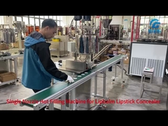 リップスチークの隠し用液のためのシングルノズルホットフillingマシン