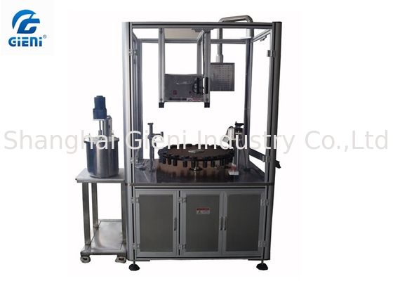 半自動回転式タイプ色の構造のきらめきのアイライナーのブラシの注入口機械