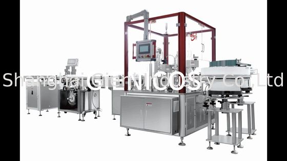 空気圧 0.4-0.6MPa キャピングとラベル機能を持つネイルポーチの充填装置