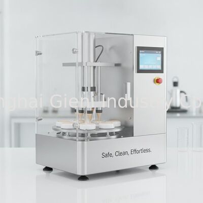 安全な化粧品生産のために,埃のない動作と低騒音 (<75dB) を備えたエルゴノミックな回転式CCクリーム詰め機