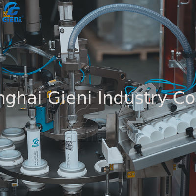 手のクリーム色の表面洗剤の歯磨き粉のプラスチック管の詰物および密封機械