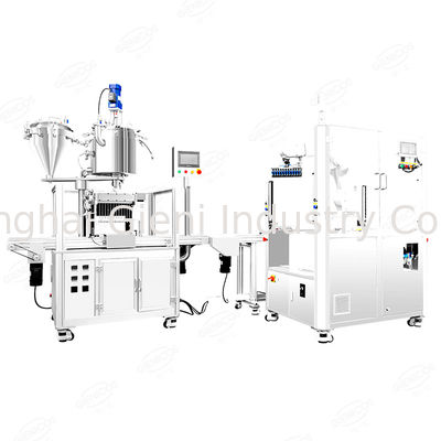 ABBロボット全自動リップグロスマスカラ充填キャッピングマシン生産ライン