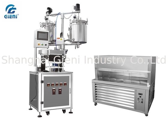 二重圧縮機の凍結のプラットホームが付いている12のノズルのリップ・クリームの充填機