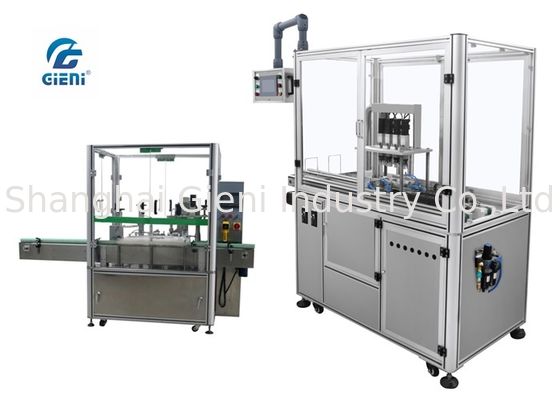運転されるサーボ モーターを搭載する速く調節可能な精油のびんの充填機
