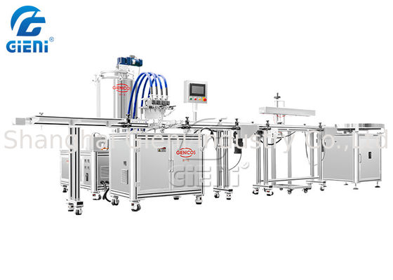 4つのノズルが付いている化粧品の充填機3つの層の50mlのリップ・クリームの棒の