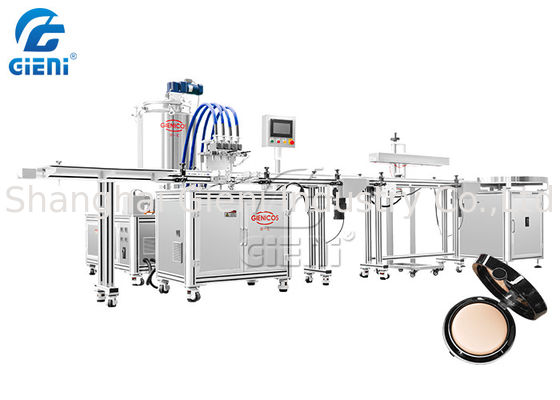 100mlクリーム色の化粧品の充填機のローションのびんの充填機