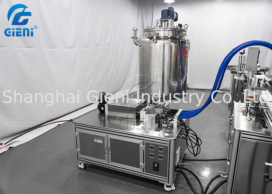 100mlクリーム色の化粧品の充填機のローションのびんの充填機