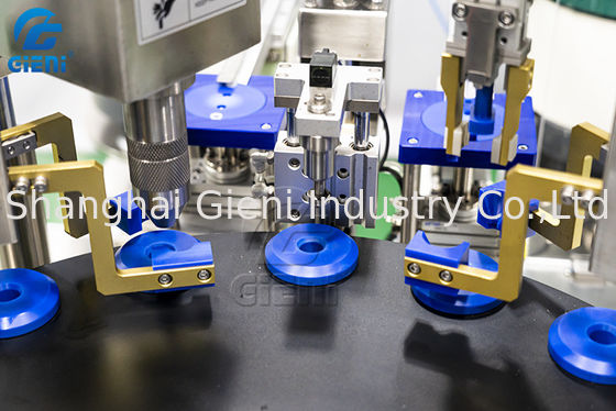 7KW化粧品の唇の光沢の充填機50Pcs/Minの回転式タイプ