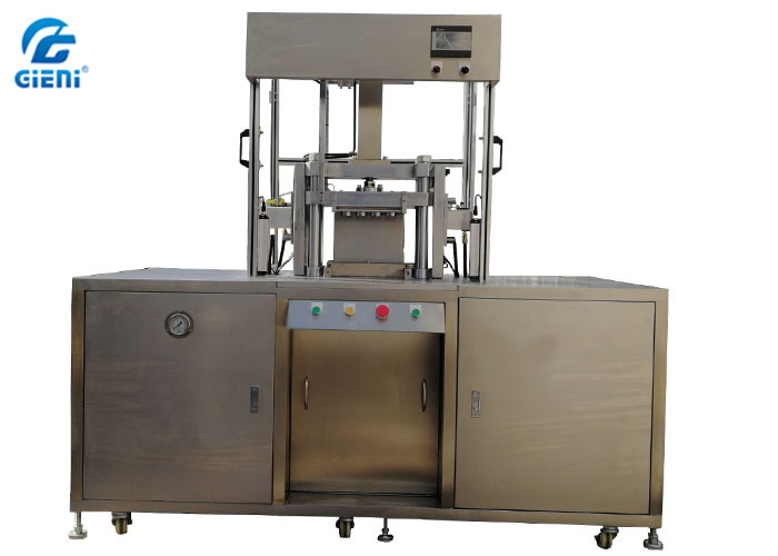 基礎ケーキ、型、自動粉の供給ごとの6つのキャビティのための十分に油圧化粧品の粉の出版物機械